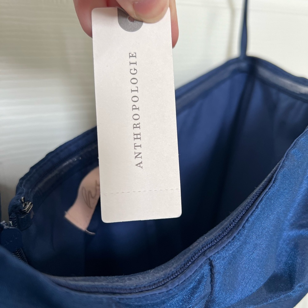 Midnight Blue Anthropologie Dress - Picture 5 of 8